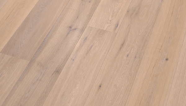 Landhausdiele Eiche astig 15 mm   gebürstet  weiß geölt Klicksystem Bund à 2,81 qm