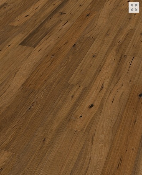 Landhausdiele Eiche astig 15 mm geräuchert  handgehobelt geölt Klicksystem Bund à 2,81 qm